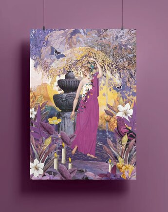 Plakat - kolaż - The Magic Forest - A4, Natalia Polasik