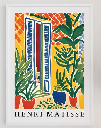 PLAKAT  St Tropez, Matisse obraz, kolorowa dekoracja ścienna, black dot studio