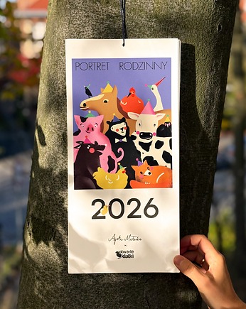 Kalendarz wiszący 2026 ze zwierzętami, Agata Małecka