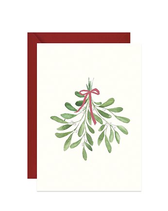 Kartka świąteczna z jemiołą, Paperwords