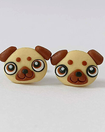 Kolczyki Pieski Buldog Francuski, OMIFIMO