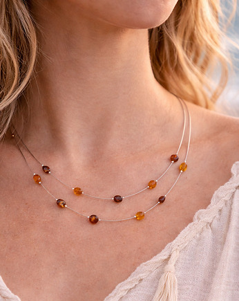 WIRE Naszyjnik z bursztynu bałtyckiego, AmberMal