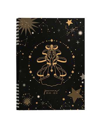 NOTES ZODIAK PANNA B5  160 stron  SZARE KRATKI, Coverlover