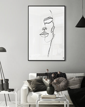 Plakat - twarz kobiety, Futuro Design