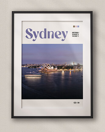 Minimalistyczny plakat Sydney Australia, DAPIDOKA