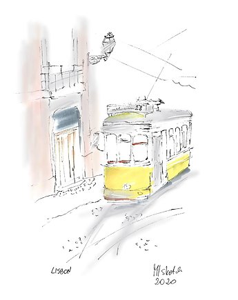 Plakat  Lisbon tram 28, Find Yourself Art