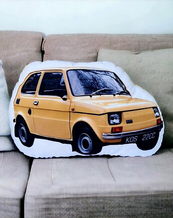 Poduszka auto przytulanka fiat 126 p maskotka mały fiat maluch auto PRL, Uszyciuch