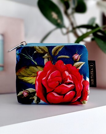 Portfel card holder Róża N2, sabi tatka