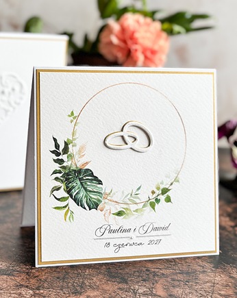 Personalizowana kartka ślubna w pudełku z kopertą Allure, W38E, Anna Art and Crafts