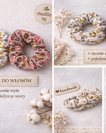 Gumki do włosów muślinowe, Casual Natural Clothes