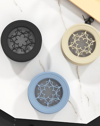 Tunele do uszu 20-100mm gotycka rozeta  / czarne / 14 kolorów, plugi siodłowe, Spirit Of Copper