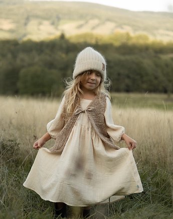 Długa muślinowa sukienka dla dziewczynki - Oviedo, nomadkid