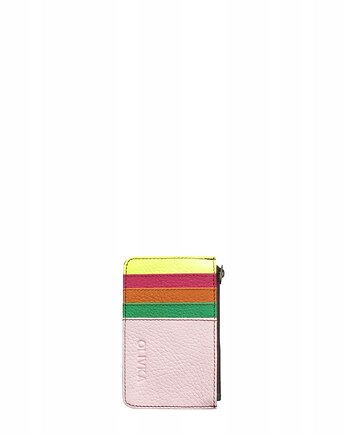 Etui skórzane na karty wizytówki przegródki kieszeń na zamek OLIVKA, Olivka Warsaw