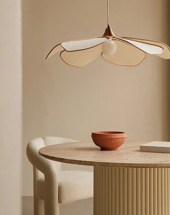 Lampa sufitowa kremowo-beżowa Benavid Ø75 cm