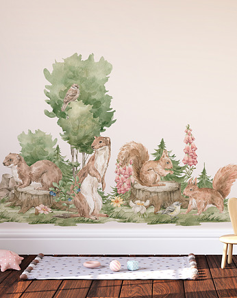 Naklejki na ścianę dla dzieci - FOREST SET, Eudajmonia