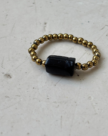 Pierścionek elastyczny  Turmalin, Chmolowska Jewellery