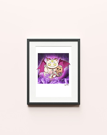 Plakat DEMONICZNY KOTEŁ, Head Made art