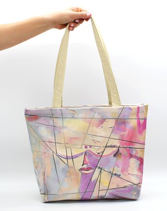 Torba Face PUGA beż Shopper, Puga Bags