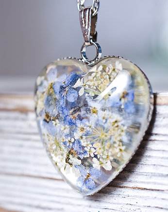 Naszyjnik z żywicy w kształcie serca, So Jewelry