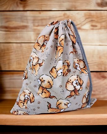Worek na buty worek na kapcie do szkoły do przedszkola pieski, Uszyciuch