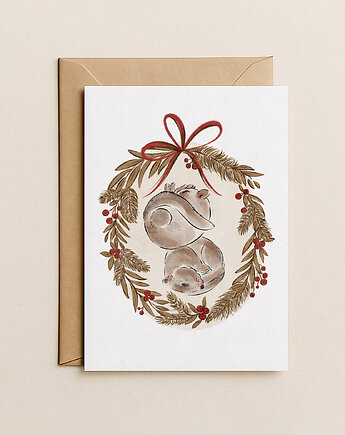 Kartka świąteczna z szynszylami, Mint In Paper