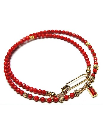 Koral red vol. 8 /18.07.25/ choker -  Szlachetna kolekcja, KiKa pracownia