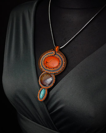 Jesienny wisior soutache, Mró Soutache