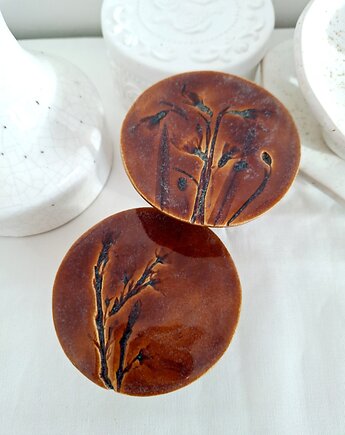 Ceramiczne zawieszki dekoracja ścienna, Wooden Love