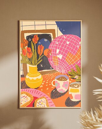 Plakat Disco tea A3 (30x42), Gigi Rosado
