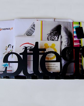 Oryginalny stojak na listy LETTERS czarny, Rabose Workshop