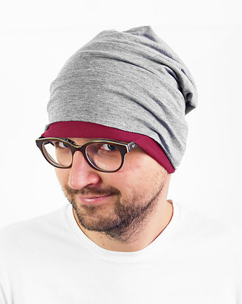 Dwustronna dwukolorowa czapka FUKSJA, purol design