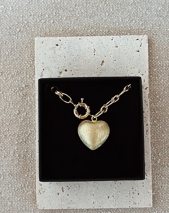 Naszyjnik łańcuszek i serce, Chmolowska Jewellery