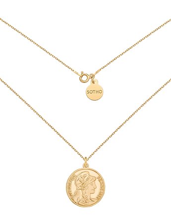 Złoty medalion z dużą monetą, SOTHO