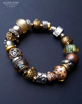Bransoletka typu Pandora znakomity ponadczasowy PREZENT handmade, Galeria Limart