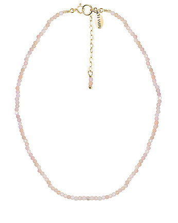 CHOKER VERA z różowym opalem - pozłacany, LANUN