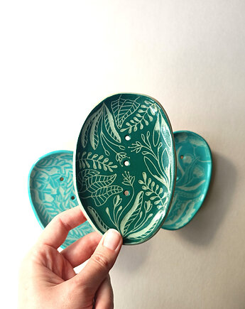 Mydelniczka ceramiczna ciemnozielona, Ryte Gary