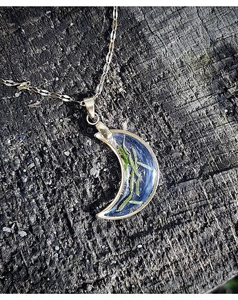 Wisior księżyc z igłami, Figa handmade accessories