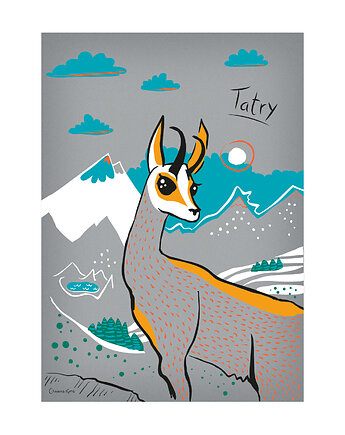 Plakat A4 Tatry Kozica, Gliniana Kura