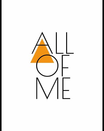 Plakat "All of me", Fotobloki and decor