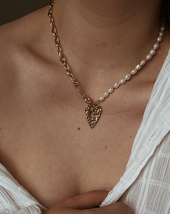 Naszyjnik z pereł naturalnych Serce, Chmolowska Jewellery