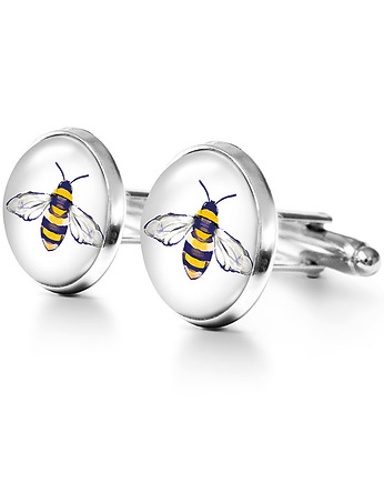 Pszczoła - spinki do mankietów