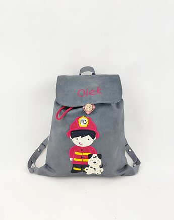 Plecak ze strażakiem, prezent dla chłopca, plecak z imieniem, Enitka Sweet Baby Room