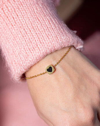 Bransoletka z serduszkiem, baj.KA