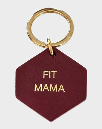 Brelok skórzany "Fit Mama", Boski Bajzel