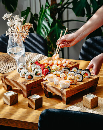 Deska do serwowania sushi dębowa mala, Simpleclock96