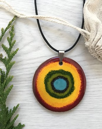 Tęczowy naszyjnik ceramiczny, Ceramika Ana
