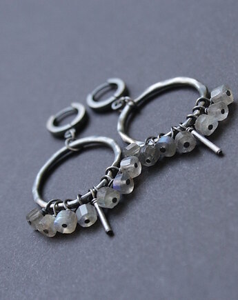 Kolczyki Labradoryty na kole, fado