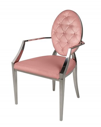 Krzesło podłokietniki Modern Barock róż 92cm, Home Design