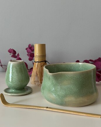 Zestaw do matcha (matchawan + stojak), bien.ceramics