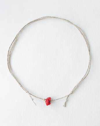 Koral czerwony Naszyjnik simple, galeria nuit